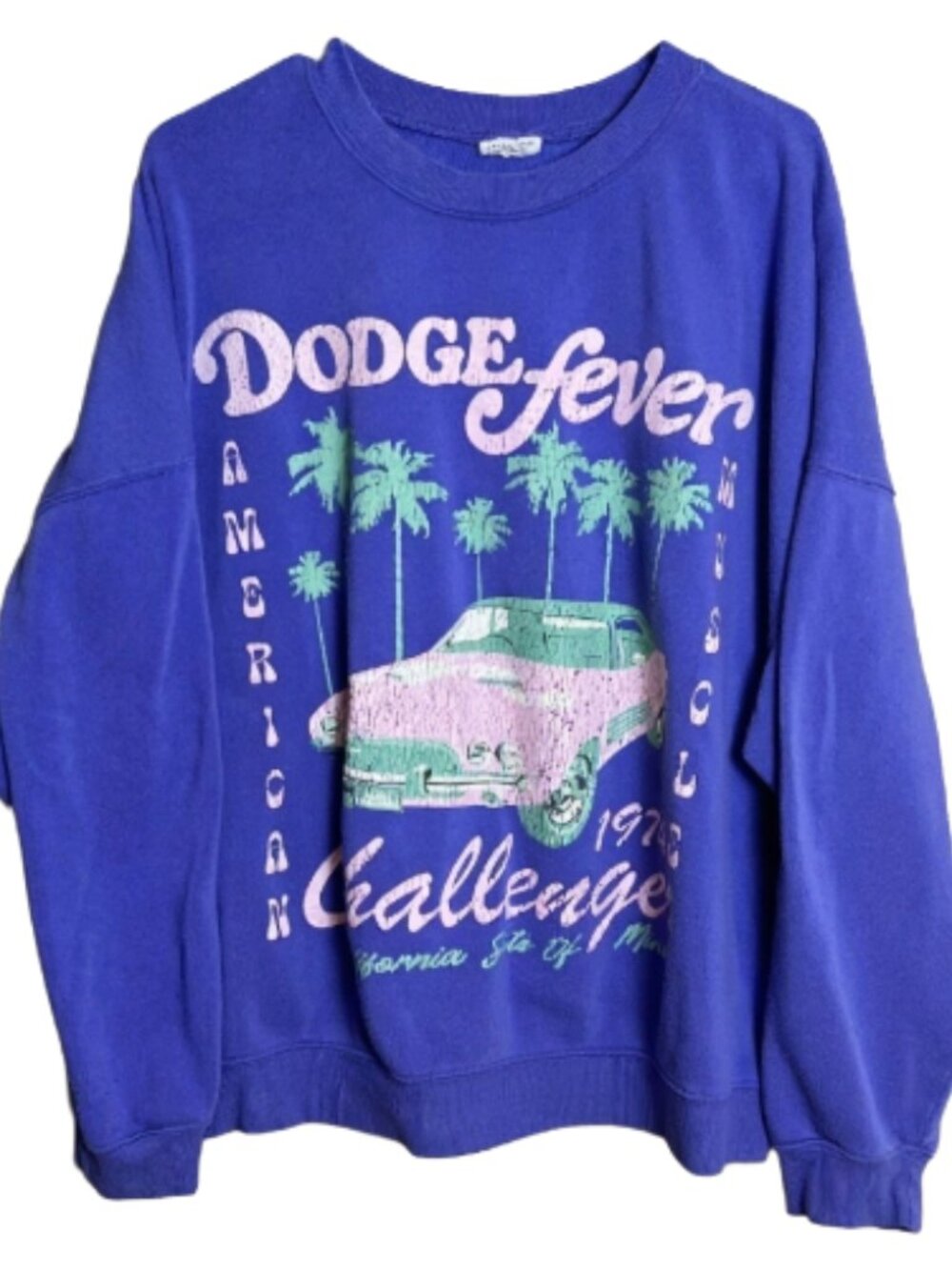 Vintage Dodge‎ Challenger "Dodge Fever" Sweatshirt Purple